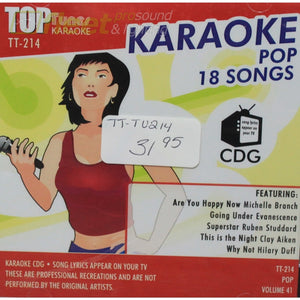 Top Tunes Tt214 Pop Vol. 41 Karaoke Discs