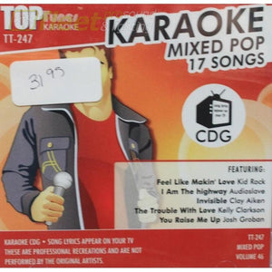 Top Tunes Tt247 Mixed Pop Vol. 47 Karaoke Discs