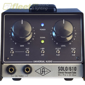 Universal Audio Solo 610 Classic Tube Single Channel Mic Preamp and DI Box MIC PREAMPS