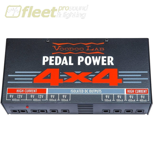 Voodoo Lab Pedal Power 4X4 Audiophile Quality Power Supply - P44 Power Supplies