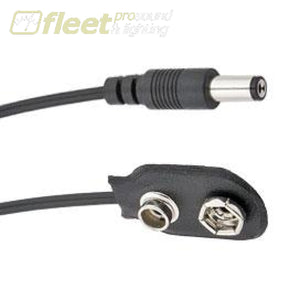 Voodoo Labs Ppbat Pedal Power Cable - 2.1Mm Straight To 9V Snap Connector - 18 Instrument Cables