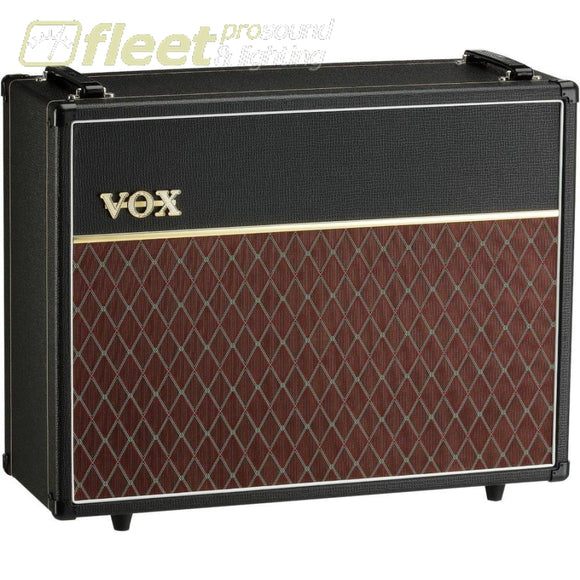 Vox V212C Custom 2X12 Speaker Cabinet - Black Guitar Cabinets