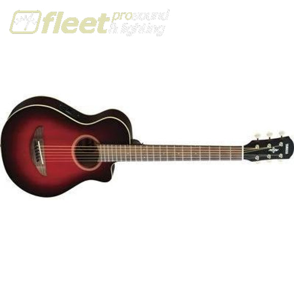 Yamaha APXT2 DRB 3/4 Scale Acoustic Guitar - Red Burst Finish 6 STRING ACOUSTIC WITH ELECTRONICS