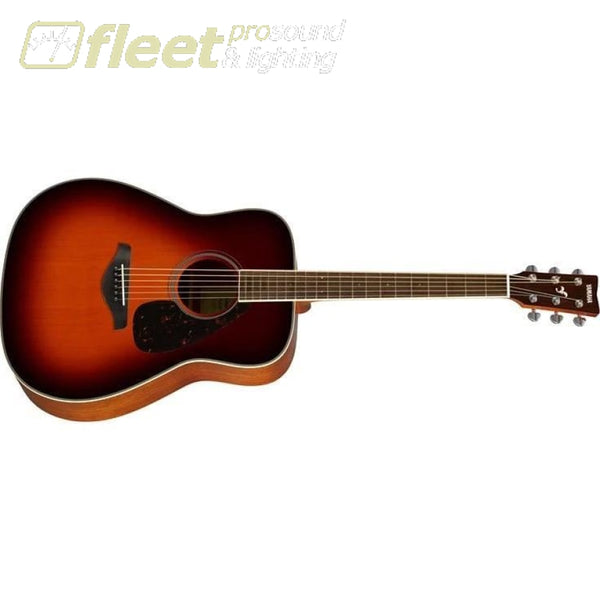 Yamaha FG820 BS Solid Spruce Top Acoustic Folk Guitar - Brown Sunburst  Finish