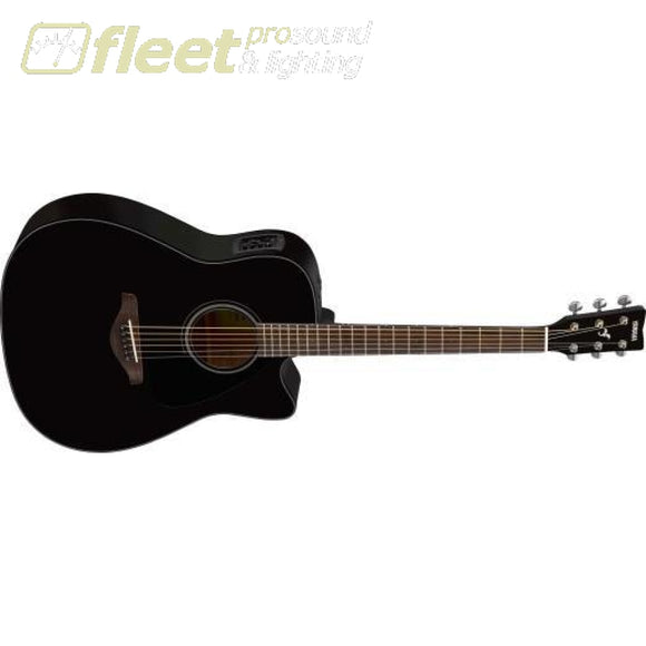 Yamaha FGX800C Solid Spruce Top Dreadnought Acoustic Guitar w/ Electronics - Black 6 STRING ACOUSTIC WITH ELECTRONICS