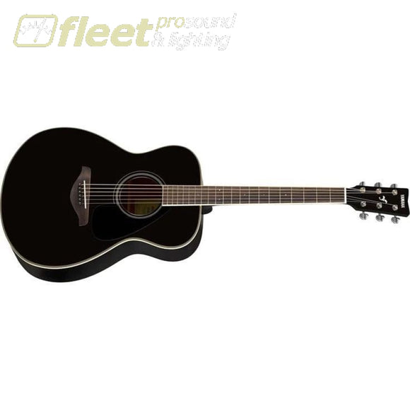 Yamaha FS820 BL Solid Spruce Top Acoustic Small Body Guitar - Black Finish 6 STRING ACOUSTIC WITHOUT ELECTRONICS