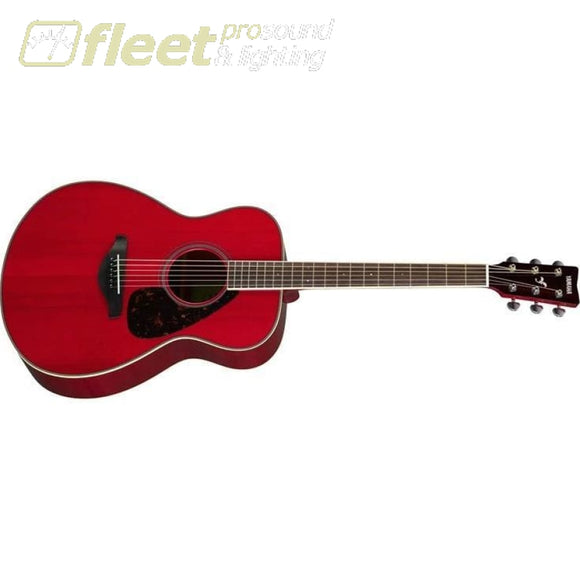 Yamaha FS820 RR Solid Spruce Top Acoustic Small Body Guitar - Ruby Red Finish 6 STRING ACOUSTIC WITHOUT ELECTRONICS