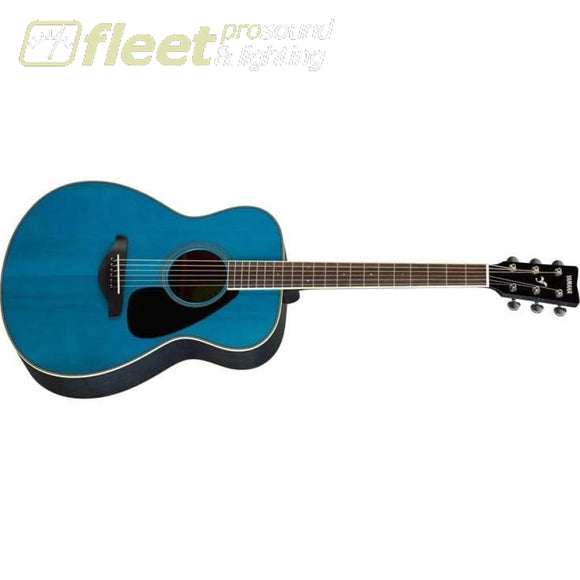 Yamaha FS820 TQ Solid Spruce Top Acoustic Small Body Guitar - Turquoise Finish 6 STRING ACOUSTIC WITHOUT ELECTRONICS