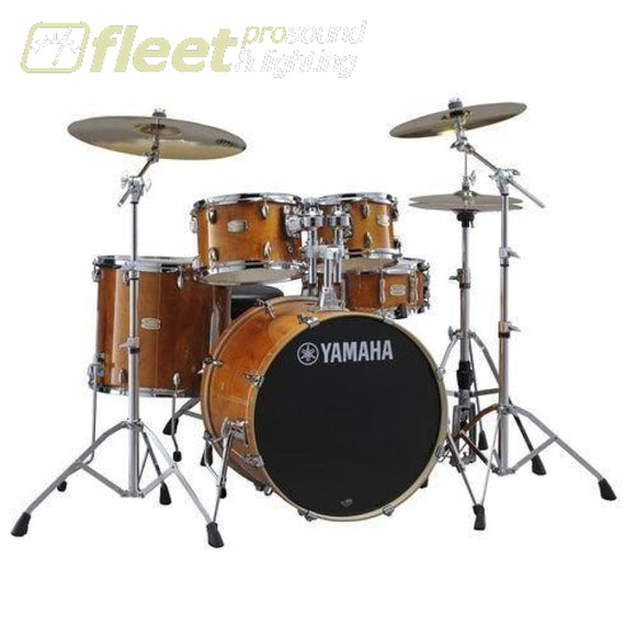 Yamaha Stage Custom SBX0F57 HA 5-Piece Drum Kit w/Hardware - Honey Amber ACOUSTIC DRUM KITS
