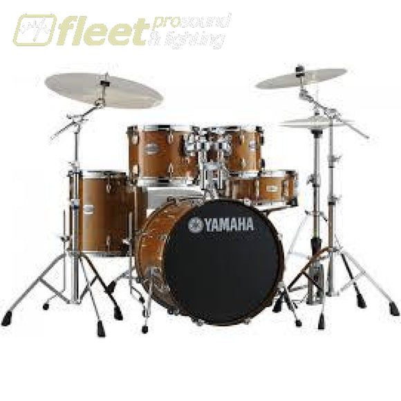Yamaha Stage Custom SBX0F56 HA 5-Piece Drum Kit w/Hardware - Honey Amber ACOUSTIC DRUM KITS