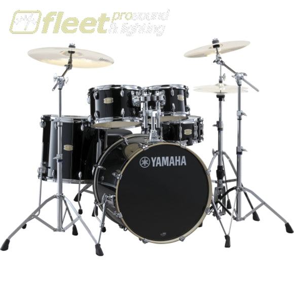 Yamaha Stage Custom SBX0F56 RB 5-Piece Drum Kit w/Hardware - Raven Black ACOUSTIC DRUM KITS