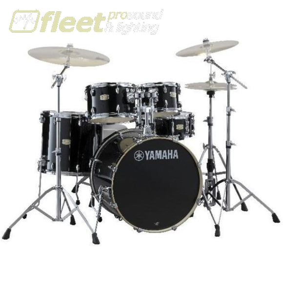 Yamaha Stage Custom SBX0F57RB 5-Piece Drum Kit w/Hardware - Raven Black ACOUSTIC DRUM KITS