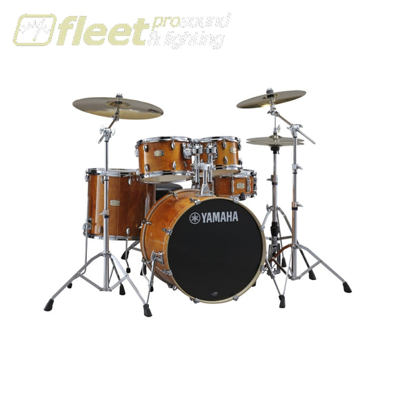 Yamaha Stage Custom SBX2F56HA Birch 5-Piece Drum Kit w/Hardware - Honey Amber ACOUSTIC DRUM KITS