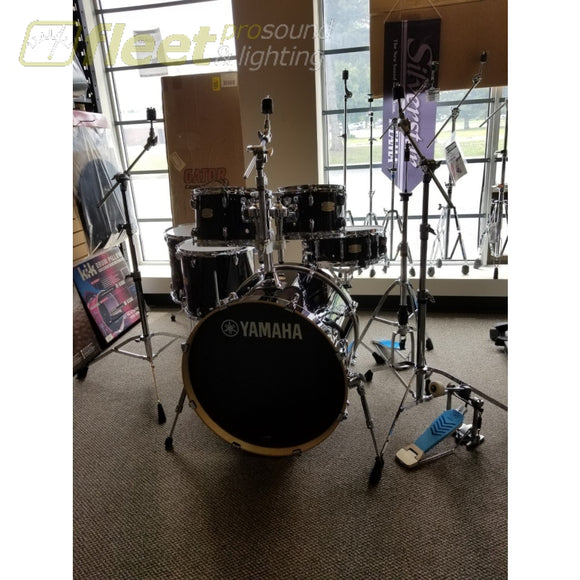 Yamaha Stage Custom SBX2F67CH RB Birch 6-Piece Drum Kit w/Hardware - Raven Black ACOUSTIC DRUM KITS