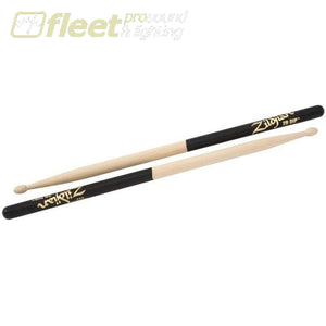 Zildjian 2Bwd 2B Wood Tip Drum Sticks Black Dip Grip Sticks