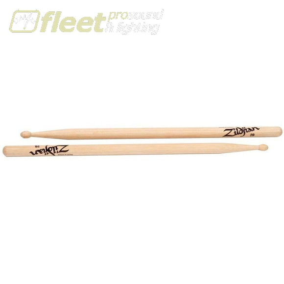 Zildjian 2Bwn 2B Wood Tip Drum Sticks Sticks