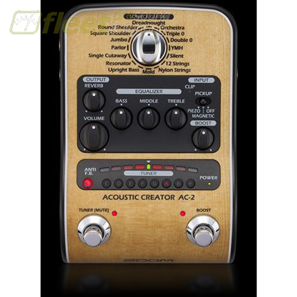 Zoom AC-2 Acoustic Creator - Enhanced Direct Box – Fleet Pro Sound