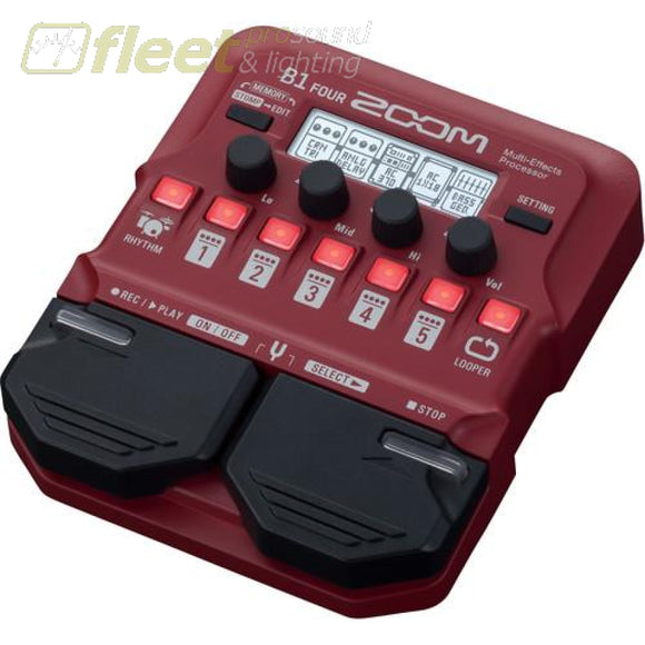 Zoom B1FOUR Multi-Effects Processor BASS FX PEDALS