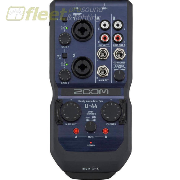 Zoom U-44 Handy 4-In/4-Out Audio Interface USB AUDIO INTERFACES