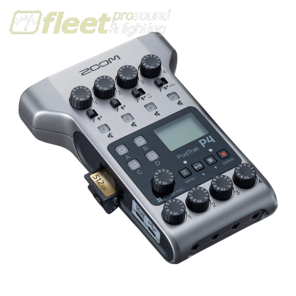 Zoom PodTrak P4 Ultimate Recorder for Podcasting PORTABLE RECORDERS